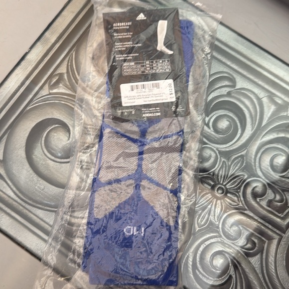 adidas blue medium Unisex-Adult Utility All Sport Over the Calf Socks one pair - Picture 4 of 4